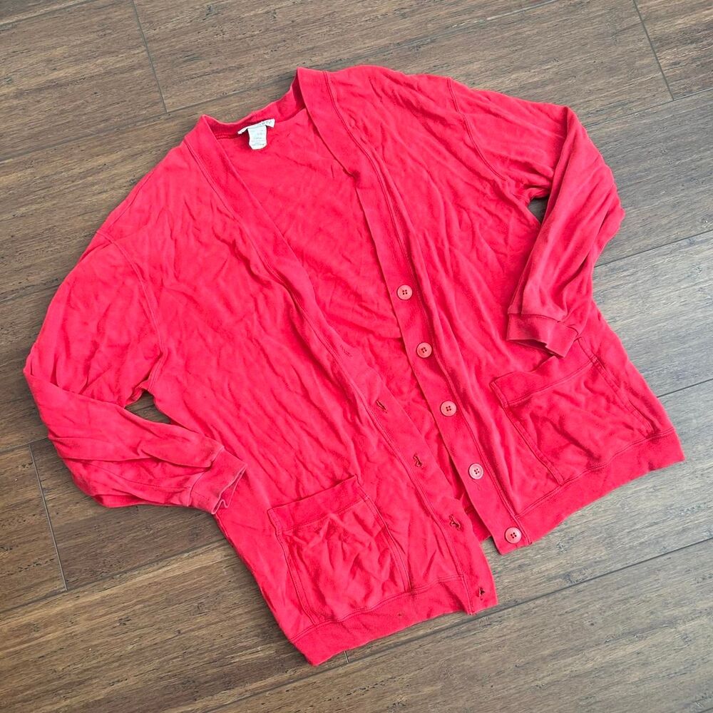 Women's Red Cardigan